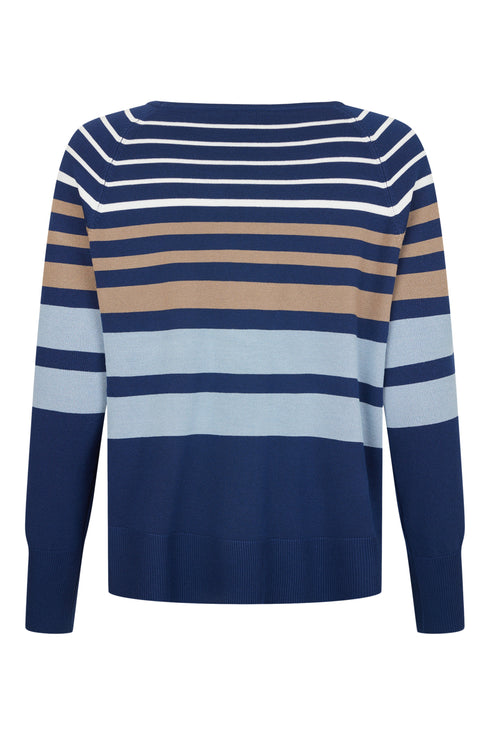 Sunday Striped Jumper with Raglan Sleeves - 6736-6281-671